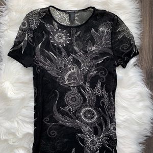 Authentic 90s Vivienne Tam Celestial Mesh Top